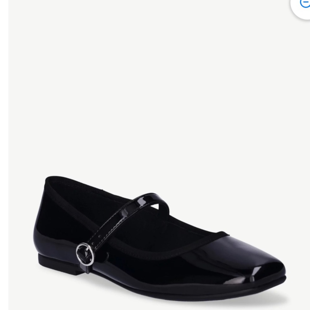 Mary Jane style black ballet flats. 7.5 size. Basically brand new.